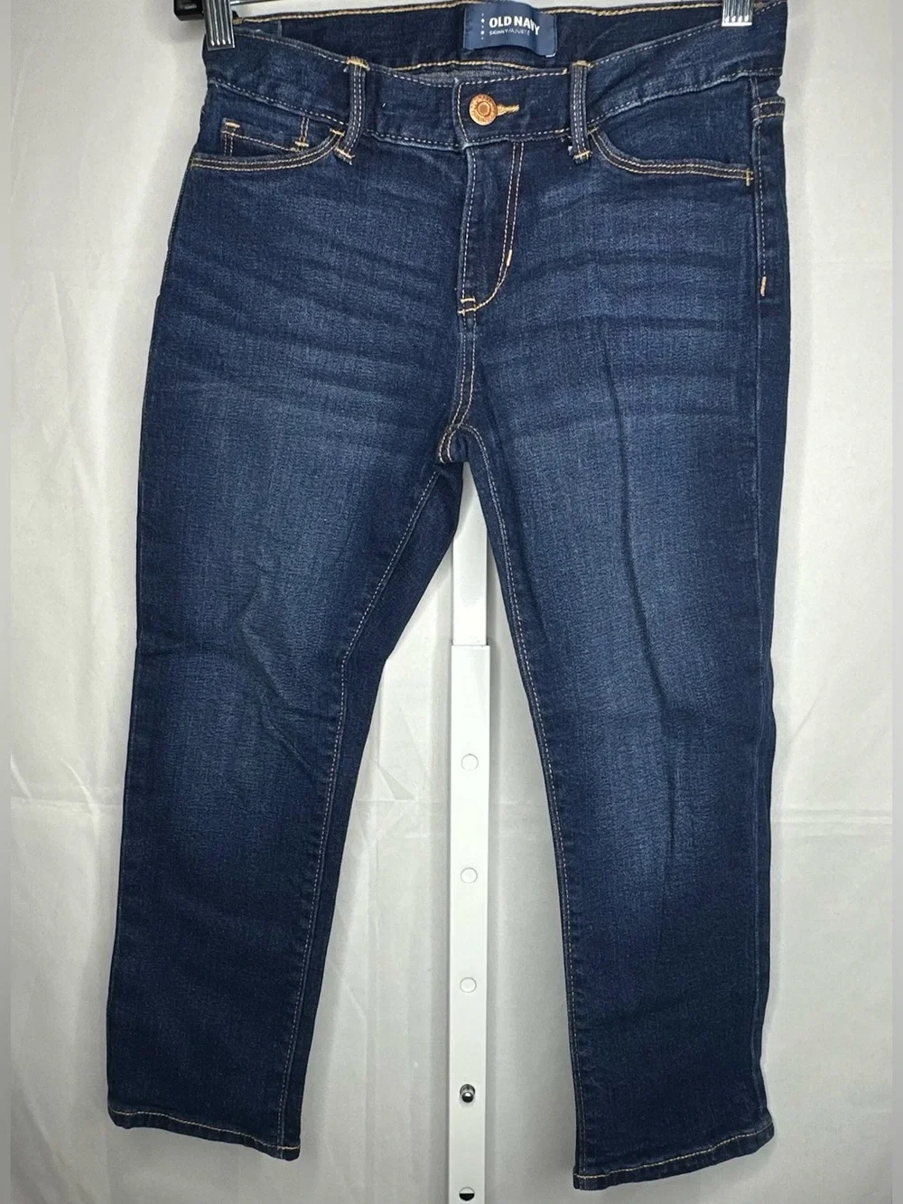 Old Navy Dark Blue Cropped Stretch Jeans